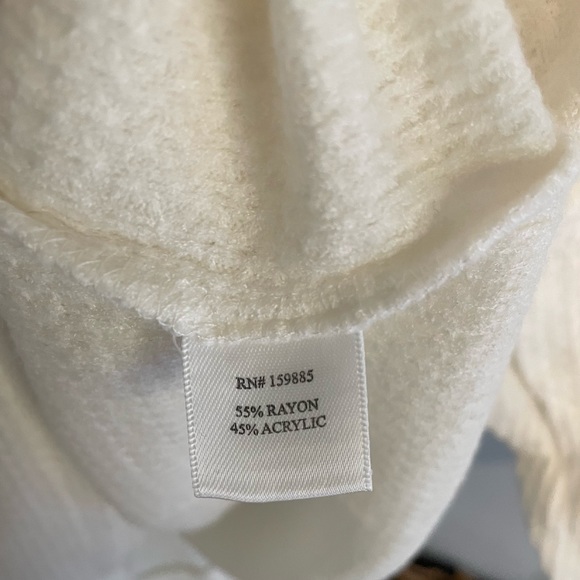 NWT bobi Waffle Boat Neck Raglan Long Sleeve Tee White - Various Sizes - Picture 5 of 6